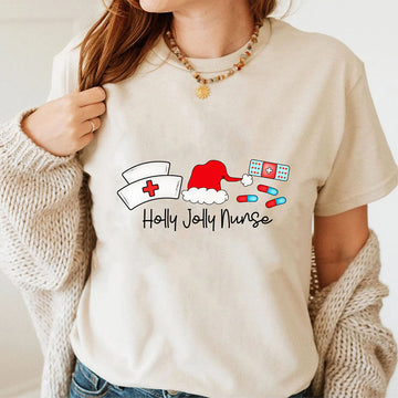 Nurse Gift - Holly Jolly Nurse Christmas