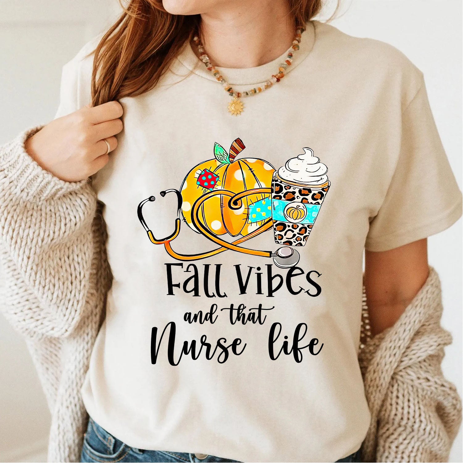 Fall Vibes And That  Nurse Life - Nurse Gift