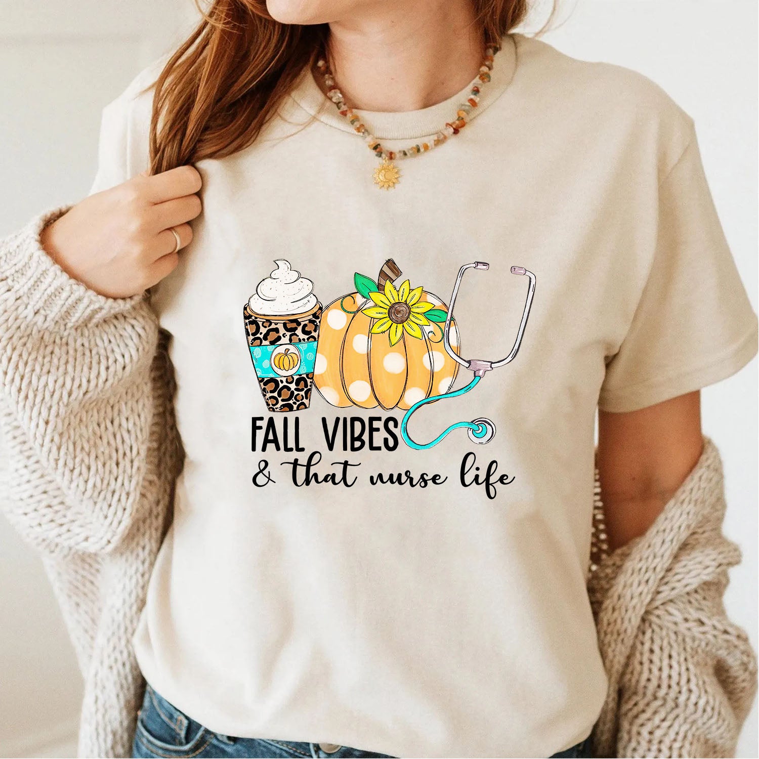 Fall Vibes and That Nurse Life Pumpkin Stethoscope