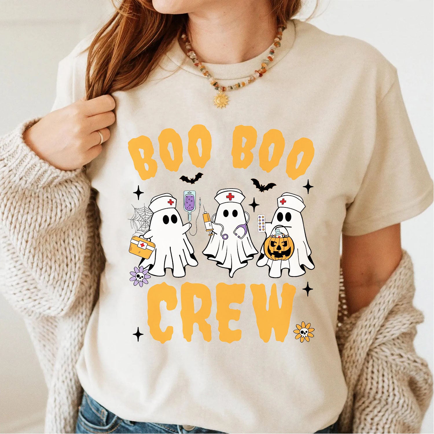 Nurse Gift - Boo Boo Crew Cute Ghosts 2