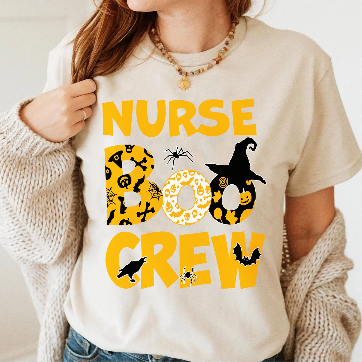 Nurse Gift - Boo Crew Halloween Pattern