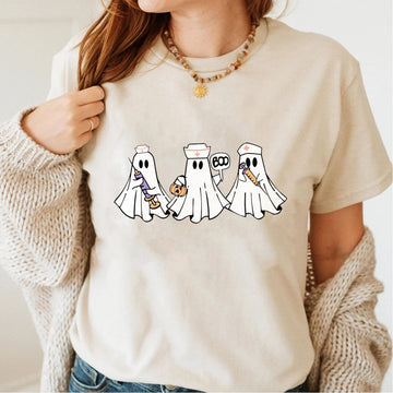 Nurse Gift - Cute Ghosts Boo Halloween