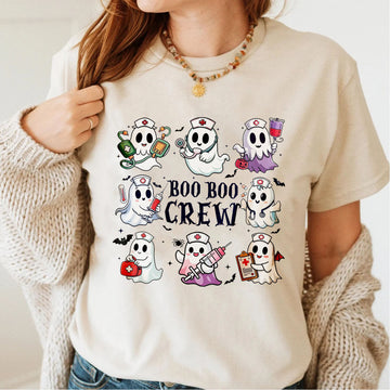 Nurse Gift - Cute Ghosts Boo Boo Crew 3