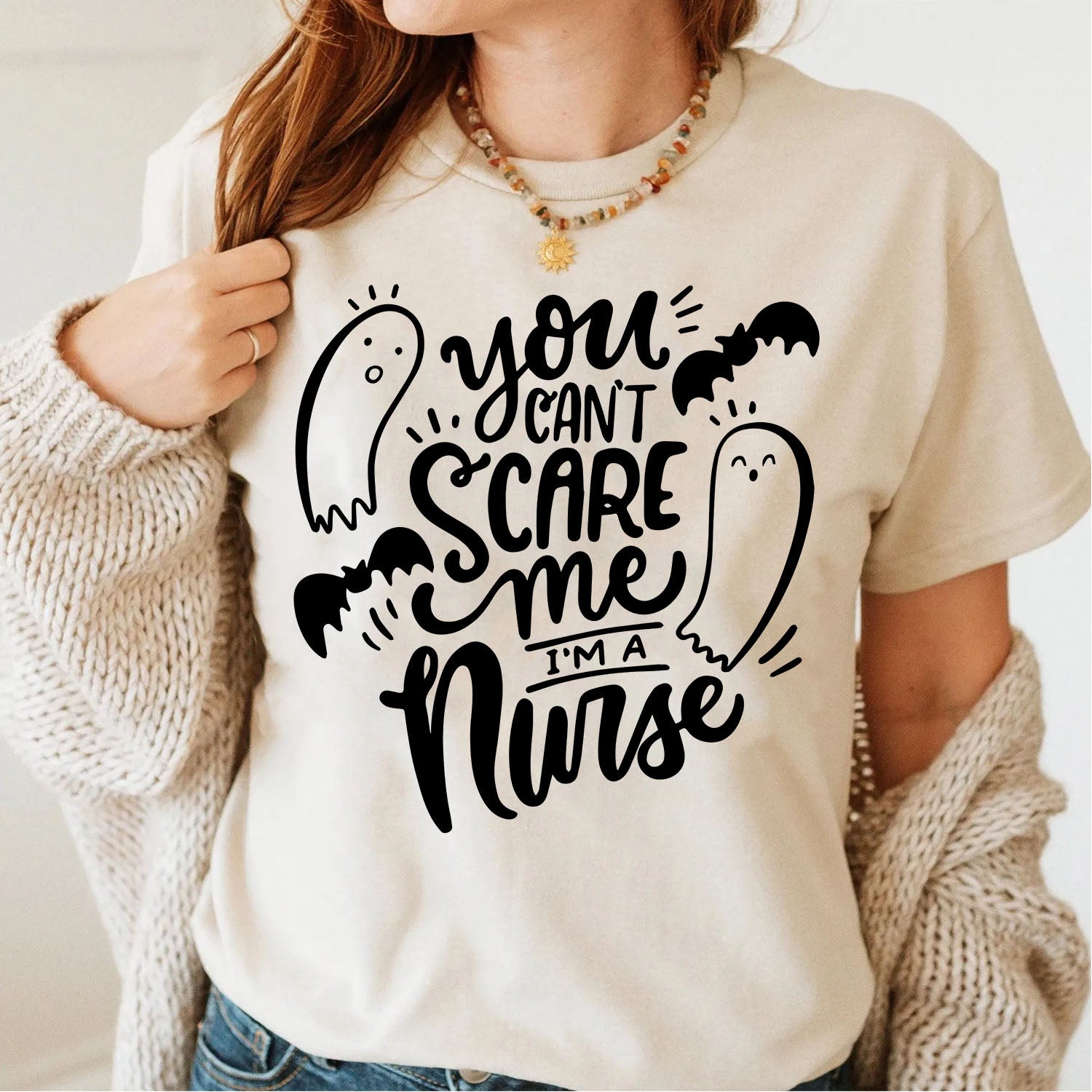 Nurse Gift - You Can't Scare Me I'm A Nurse Halloween 2